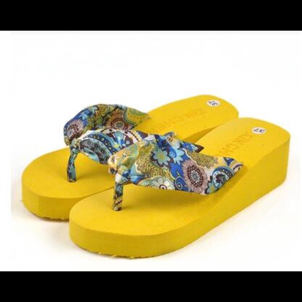 Paisley Flip Flops